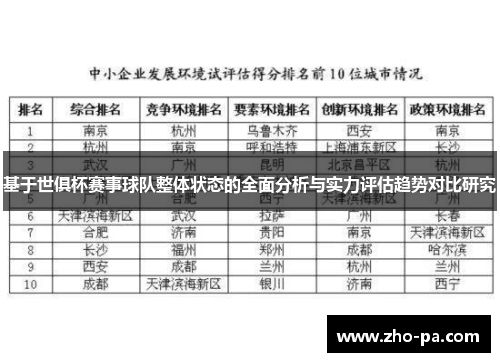 基于世俱杯赛事球队整体状态的全面分析与实力评估趋势对比研究